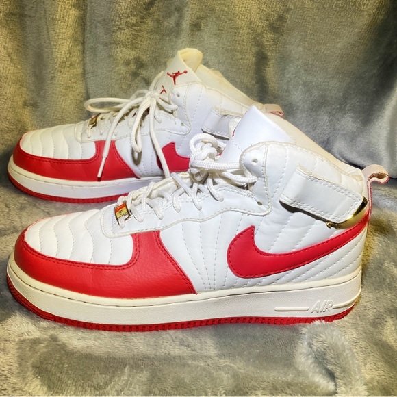 RARE Nike Air Jordan fusion best of both worlds af7 red and white 2007 - Picture 2 of 15